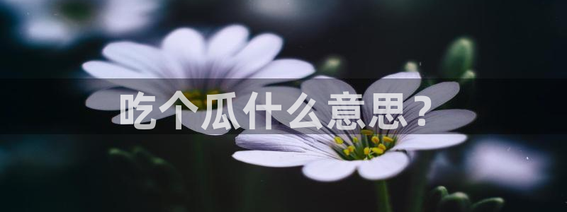 高血糖可以吃瓜吗：吃个瓜什么意思？
