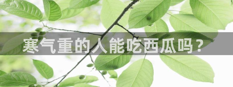 51吃瓜备用线路：寒气重的人能吃西瓜吗？